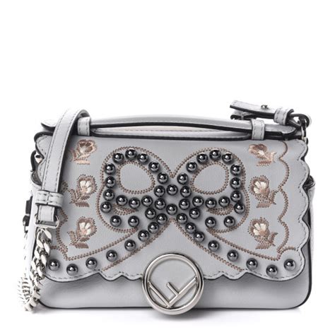 fendi fairy green|FENDI Vitello Dolce Flowers and Bows Bi.